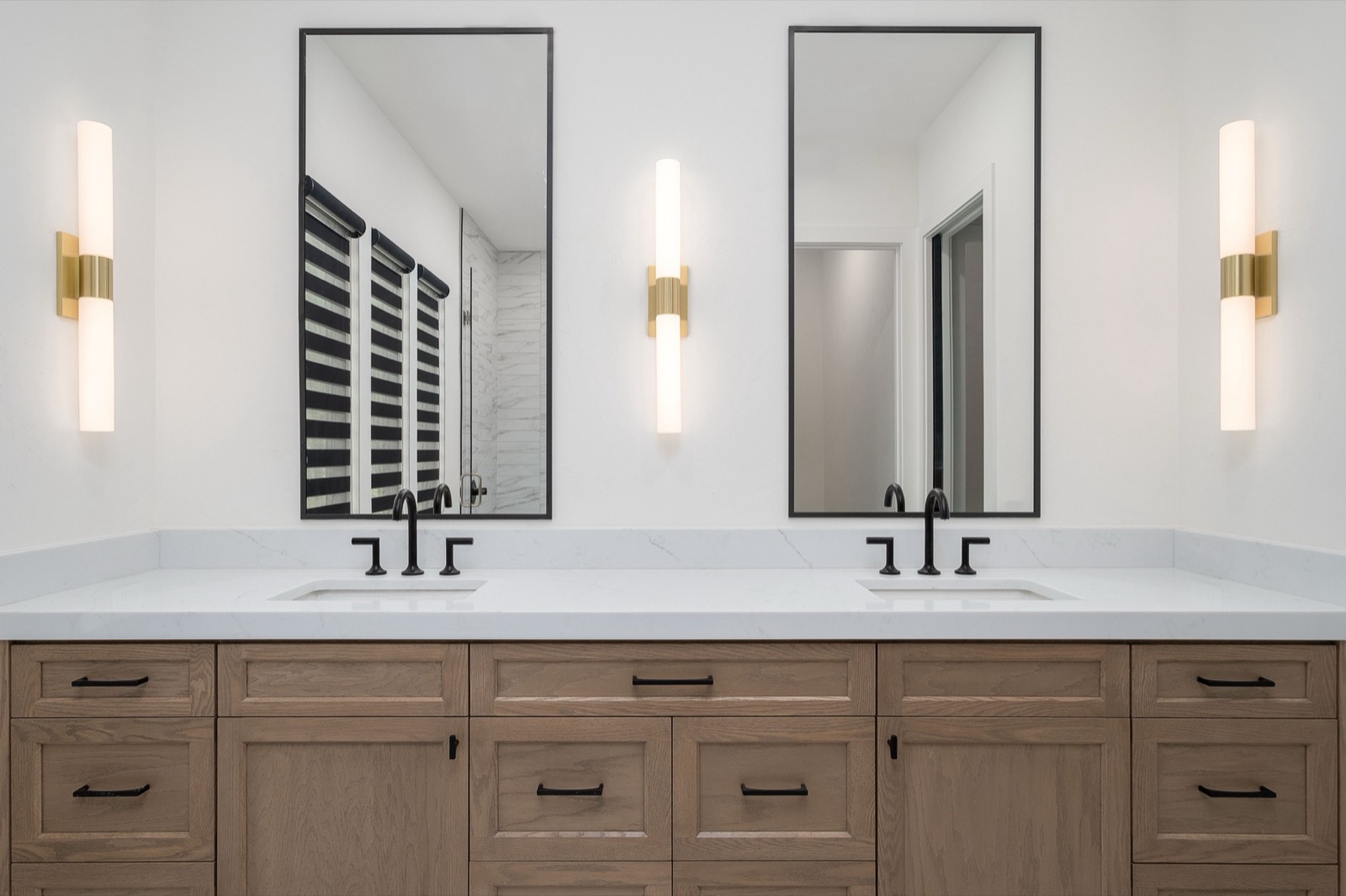 Old Oak Estates — Allure transitional striped roller shades