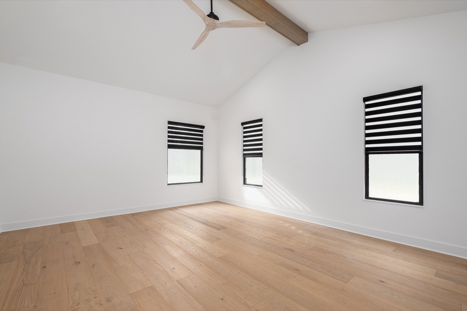 Old Oak Estates — Allure transitional striped roller shades