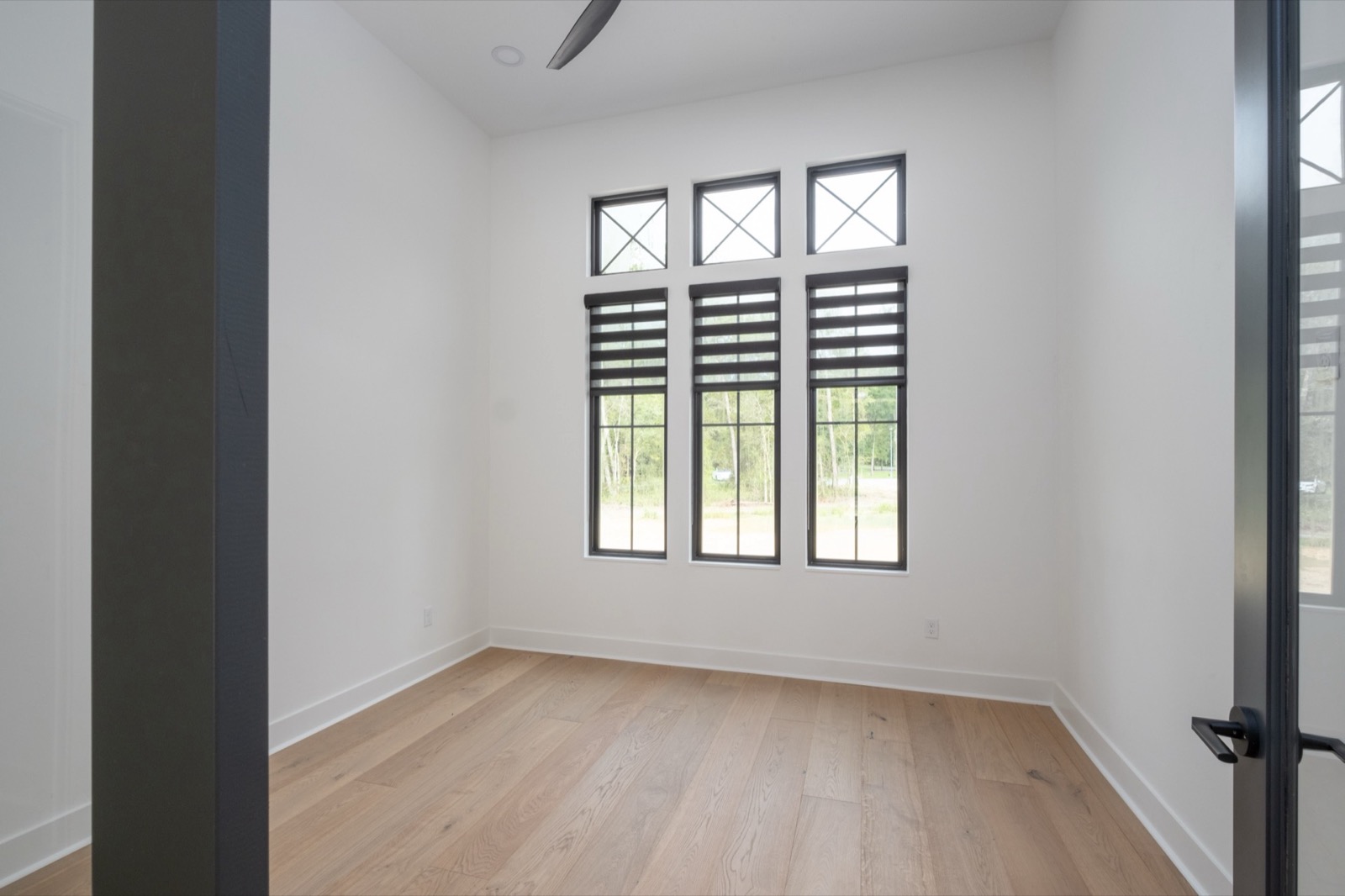 Old Oak Estates — Allure transitional striped roller shades