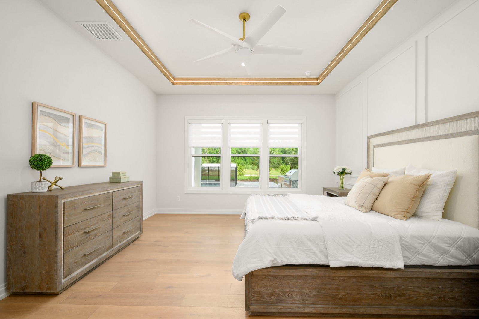 2025 Parade Home — Allure transitional striped roller shades